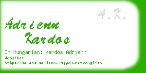 adrienn kardos business card